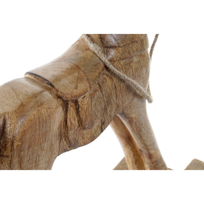 Figurine Décorative DKD Home Decor Balancelle Cheval Marron 61 x 15 x 63 cm