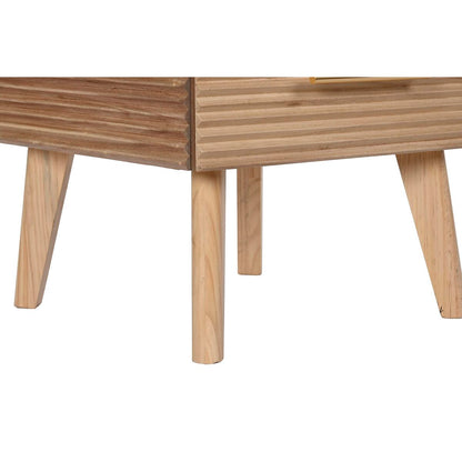 Commode DKD Home Decor Doré Marron Clair Bois Bois de paulownia Bois MDF Scandi 45 x 40 x 100 cm 42 x 40 x 100 cm