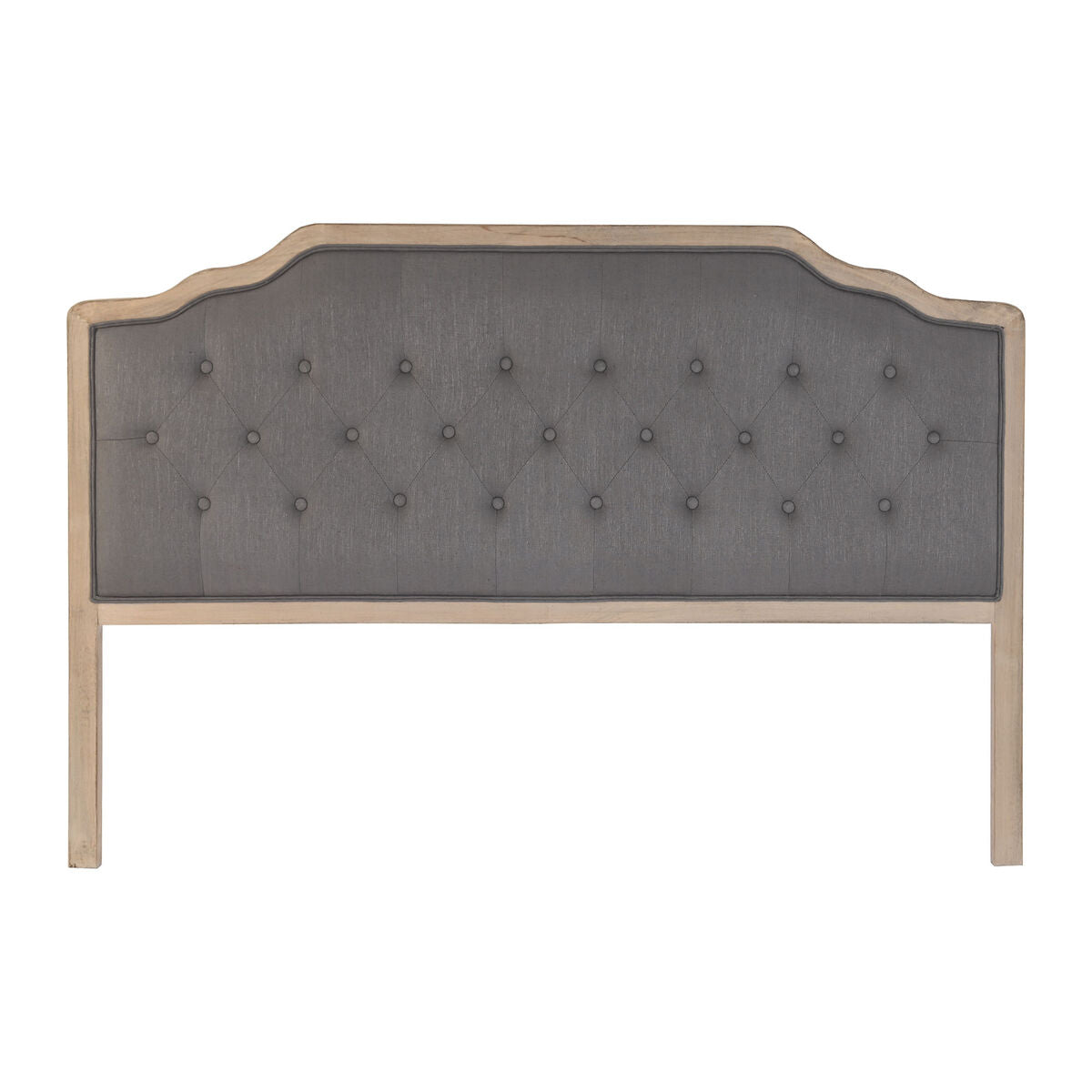 Tête de lit DKD Home Decor Gris foncé Bois d'hévéa 160 x 10 x 120 cm