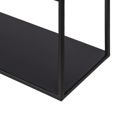 Étagère 70 x 13 x 70 cm Noir Métal