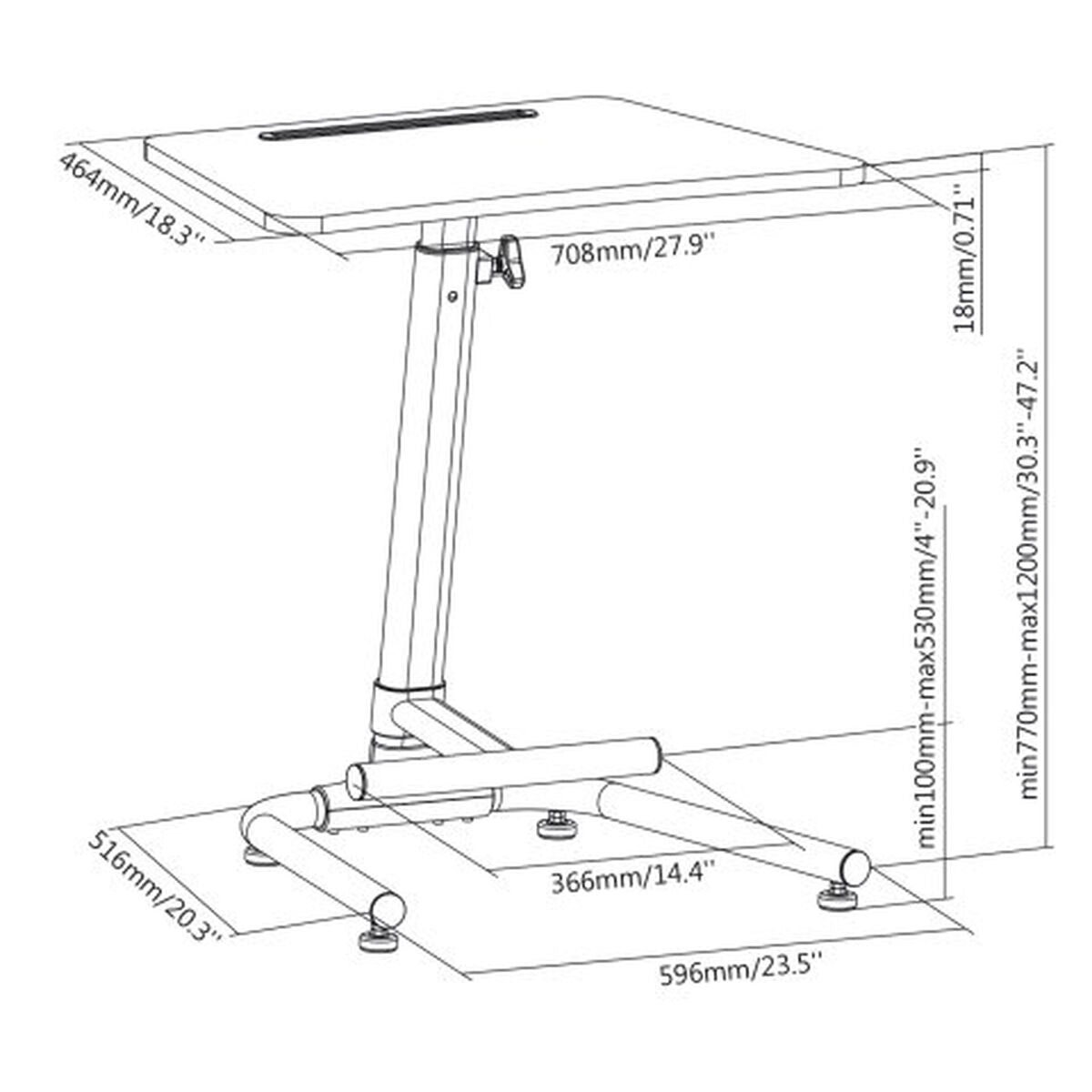 Bureau MacLean MC-849 Blanc 70,8 x 77 x 46,4 cm