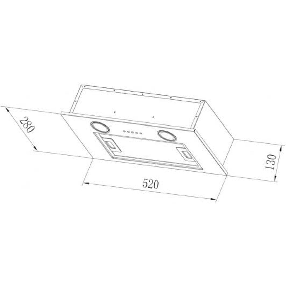 Hotte standard Candy CBG625/1X 207 m3/h Argent