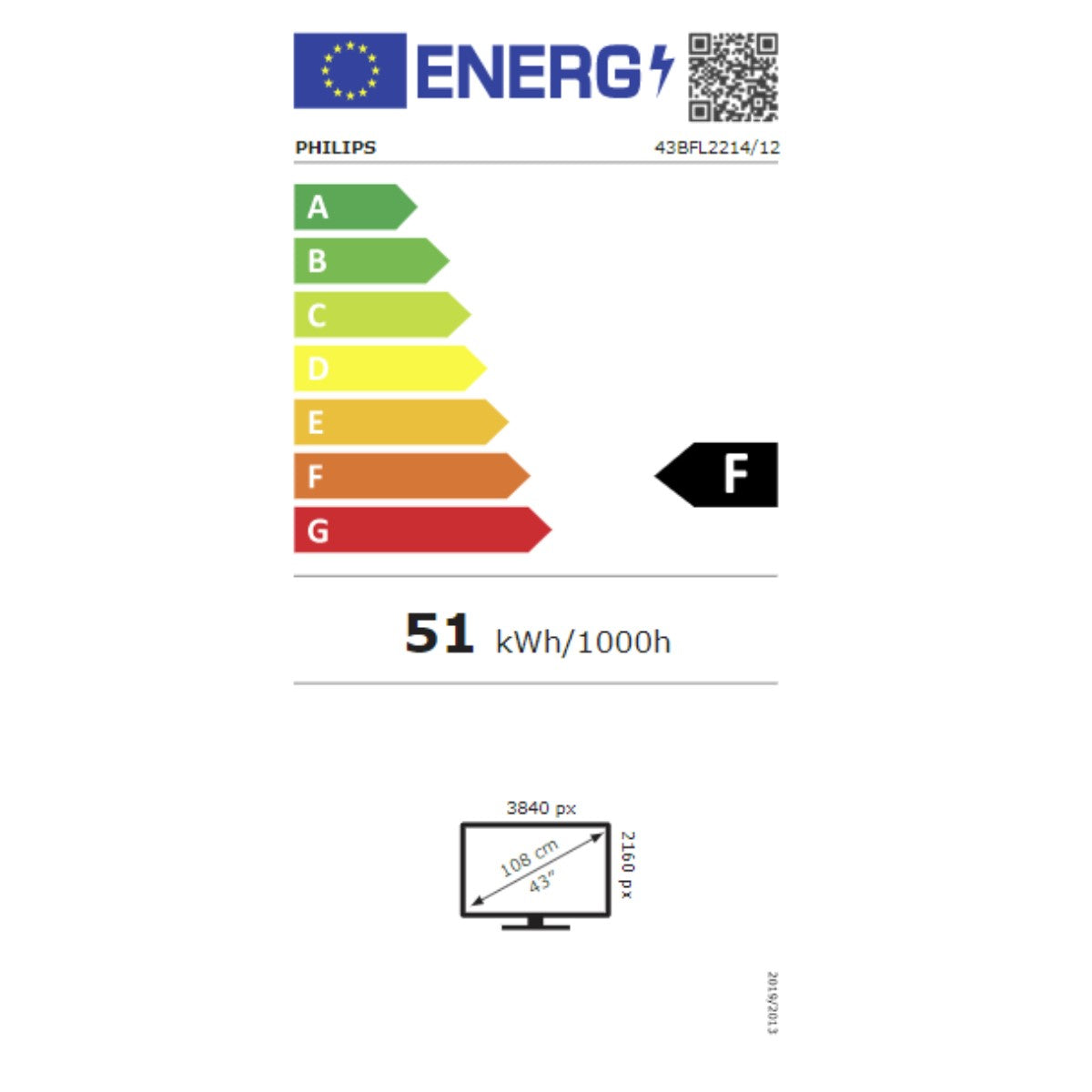 Écran Videowall Philips 43BFL2214/12 43"