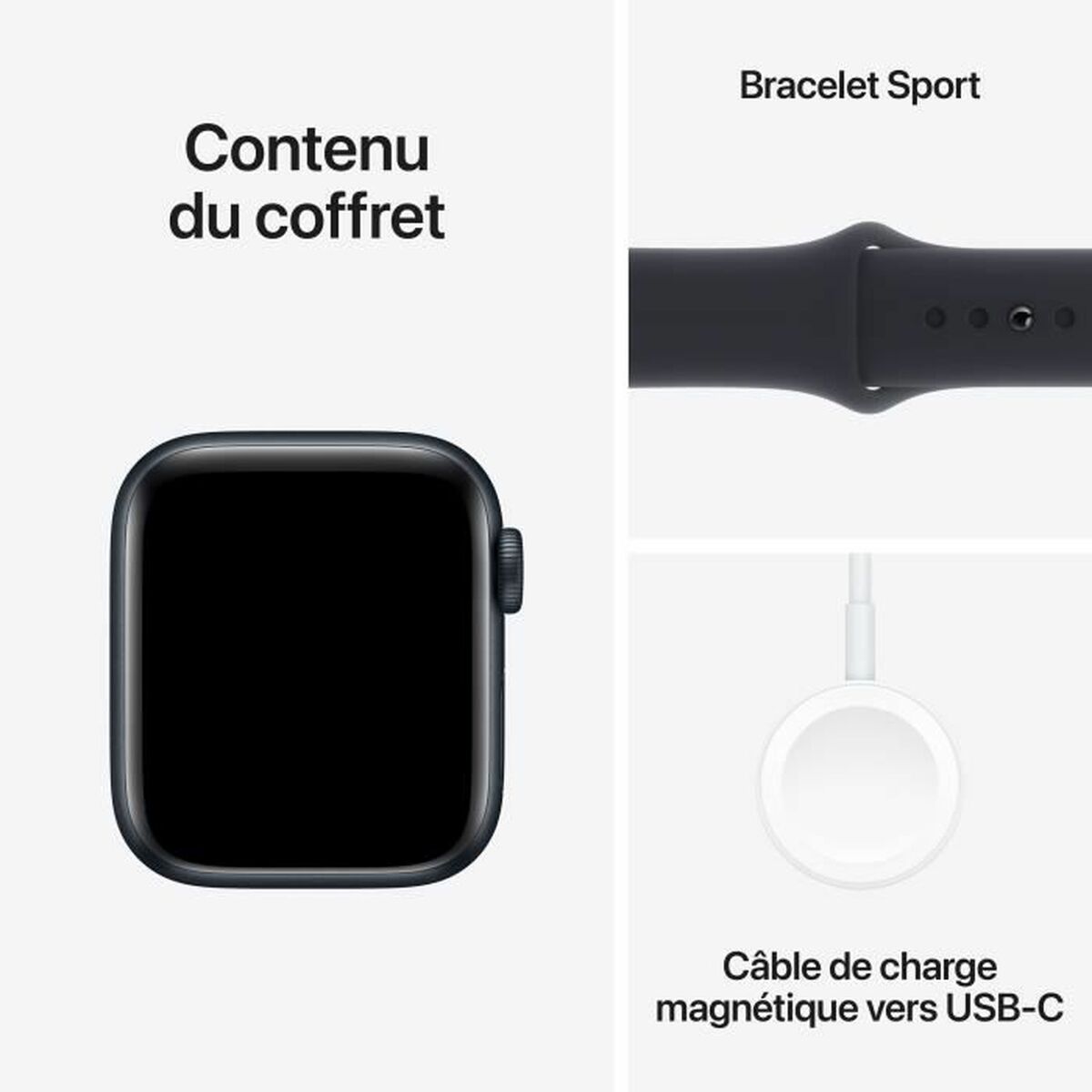 Montre intelligente Apple SE Noir 40 mm