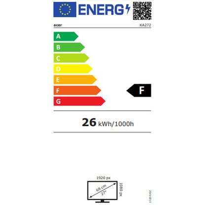 Écran Acer KA272EBI 27" 100 Hz