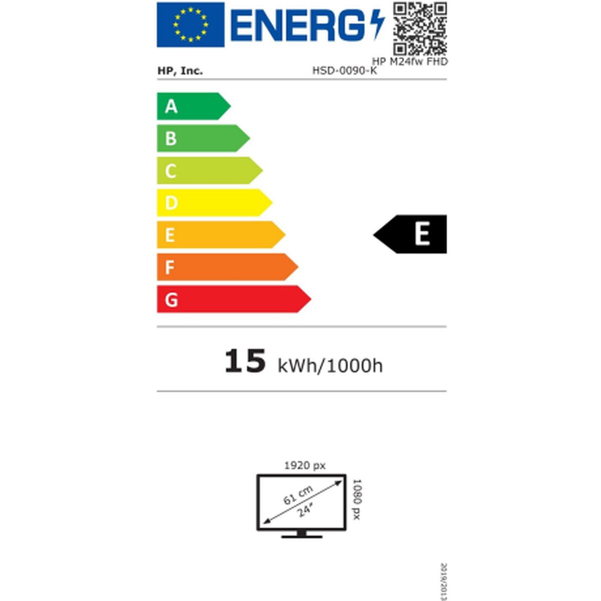 Écran HP M24fw 23,8" LED IPS Flicker free 50-60  Hz