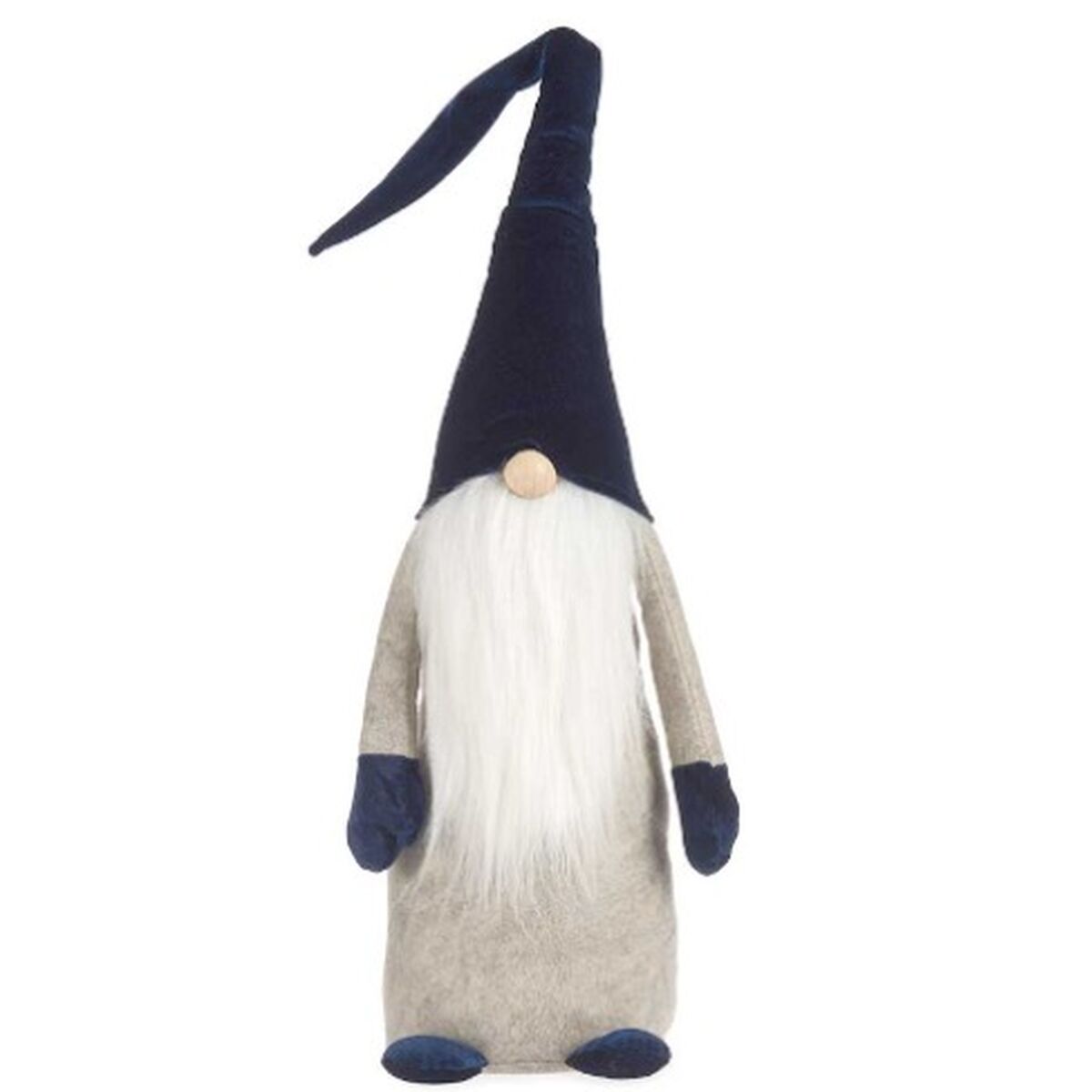 Figurine Décorative Gnome Bleu Blanc Gris Polyester Bois Sable 20 x 100 x 25 cm (8 Unités)