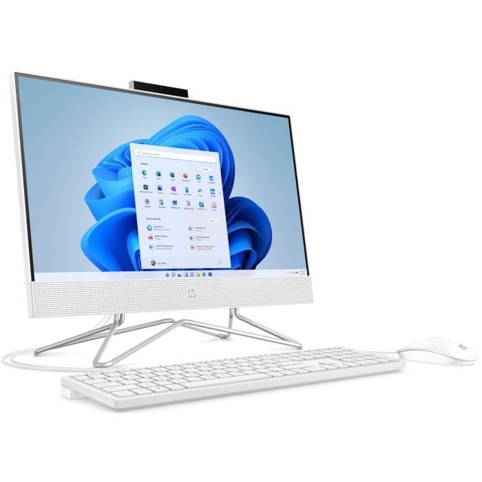 PC de Bureau HP All-in-One 22-dd0194nf - 21,5 FHD - Intel Celeron J4025 - RAM 8Go - 256Go SSD - Windows 11 - Clavier + Souris