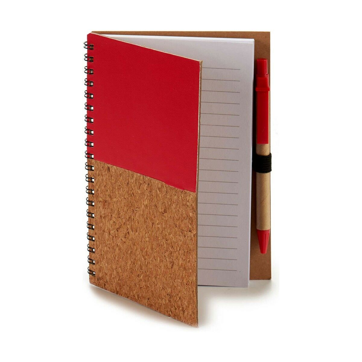 Cahier à Spirales avec Stylo 12,5 x 18 cm Bois (12 Unités)