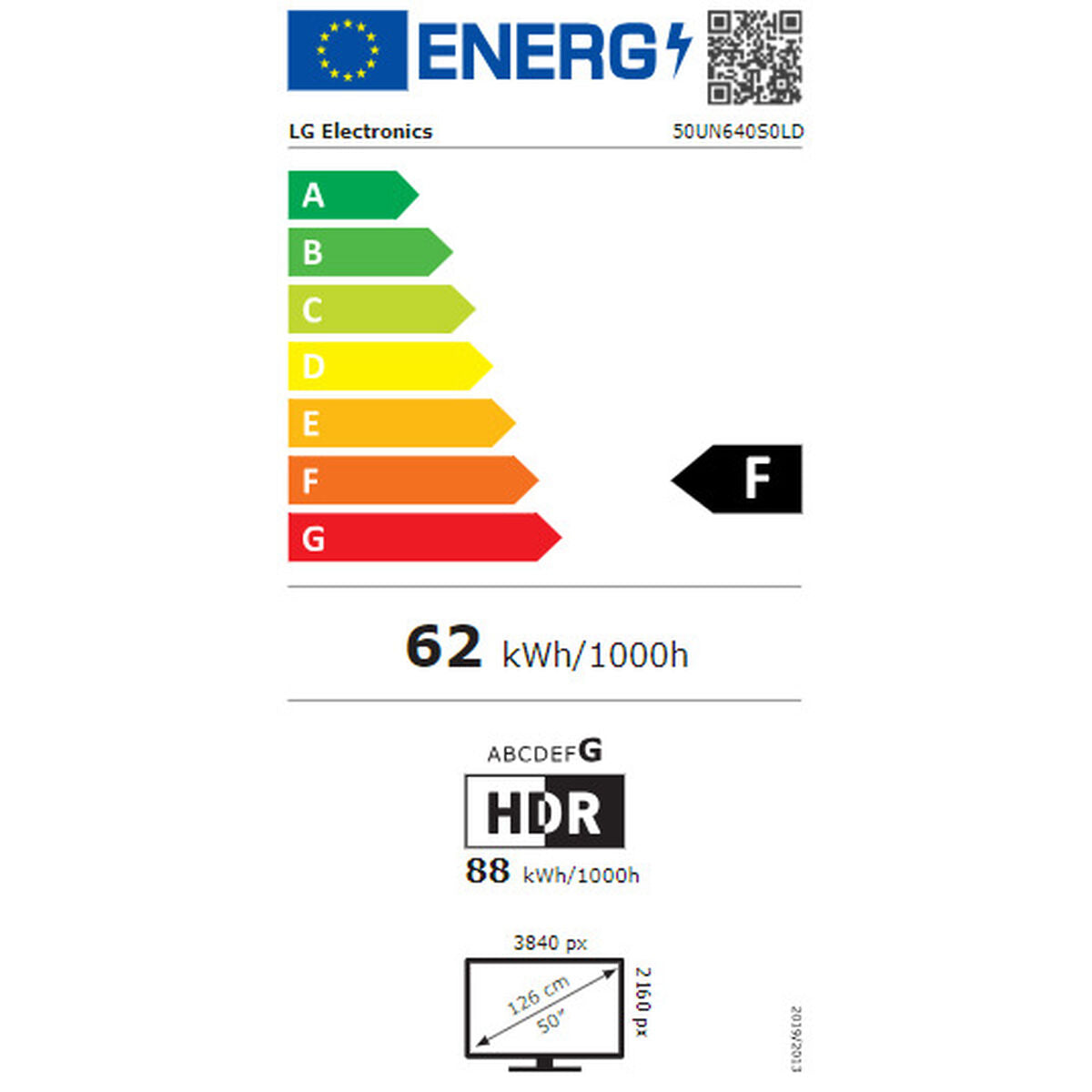 Écran Videowall LG 50UN640S 50" LCD