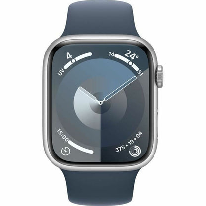 Montre intelligente Apple Series 9 Bleu Argenté 45 mm