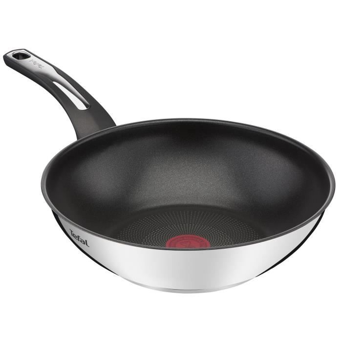 TEFAL E3001904 Emotion poêle wok 28cm, revêtement anti-adhésif, tous feux dont induction