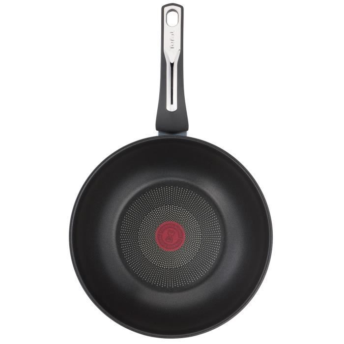 TEFAL E3001904 Emotion poêle wok 28cm, revêtement anti-adhésif, tous feux dont induction