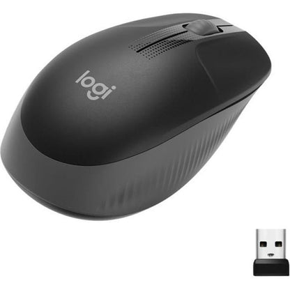 LOGITECH - Souris sans fil ergonomique M190 - Noir