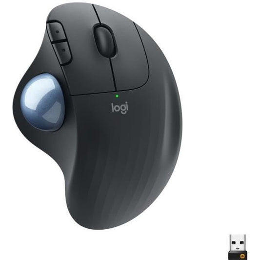 Souris Ergonomique - Sans fil - LOGITECH - ERGO M575 - Trackball - Graphite