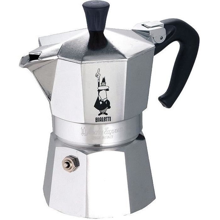 Cafetière Italienne BIALETTI  - Moka Express - Aluminium - 3 Tasses