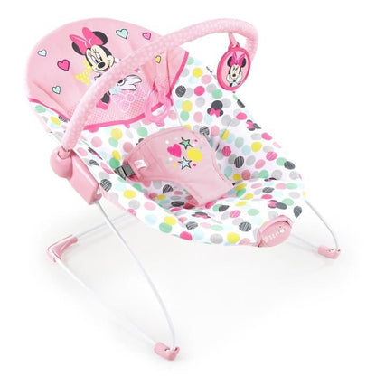 Disney Baby Transat Minnie Spotty Dotty avec vibrations et arche de jeux