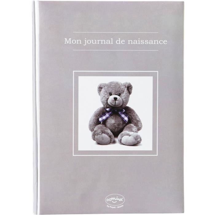 MON JOURNAL DE NAISSANCE OURSON TAUPE