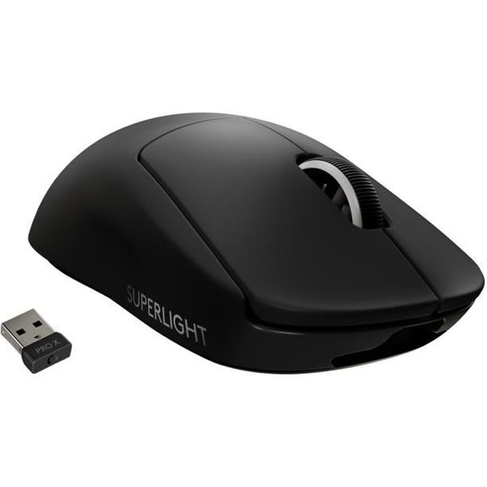 Souris Gaming sans fil - LOGITECH G - PRO X SUPERLIGHT - Noir