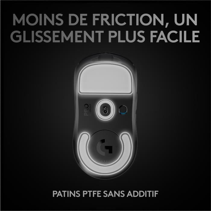 Souris Gaming sans fil - LOGITECH G - PRO X SUPERLIGHT - Noir