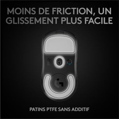 Souris Gaming sans fil - LOGITECH G - PRO X SUPERLIGHT - Noir