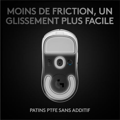 Souris Gaming - sans fil - LOGITECH G - PRO X SUPERLIGHT - Blanc