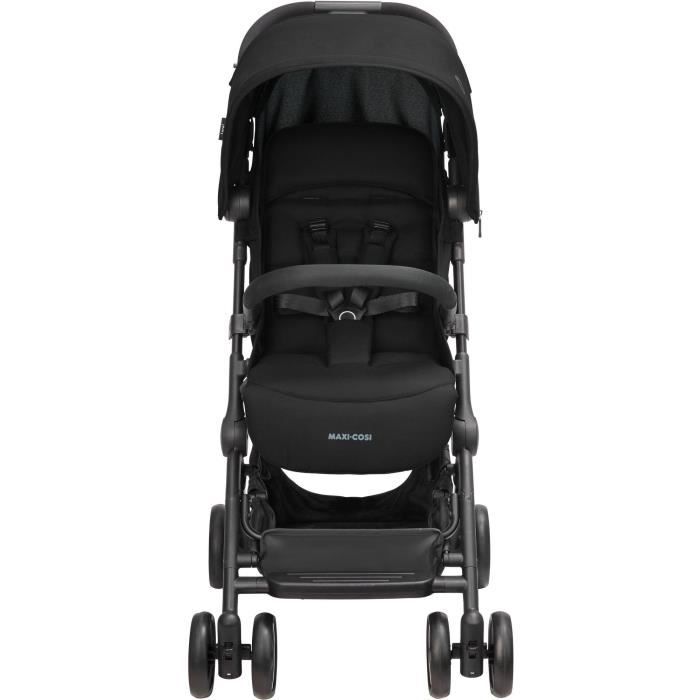 MAXI-COSI Poussette canne ultra compacte Lara 2, de la naissance a 4 ans, jusqu'a 22kg, pliage facile, Essential Black