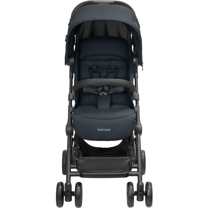 MAXI-COSI Poussette canne ultra compacte Lara 2, de la naissance a 4 ans, jusqu'a 22 kg, pliage facile, Essential Graphite