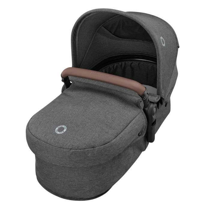 MAXI-COSI Poussette 3 en 1 ZeliaS iSize-Nacelle+Siege auto Cabriofix S iSize+Sac a langer+habillage pluie.De naissance jusqu'a 22Kg