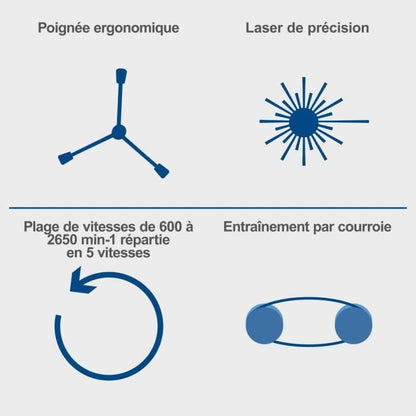 Perceuse a colonne avec laser intégré SCHEPPACH 500W - DP16VLS