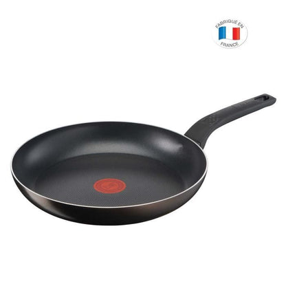 TEFAL B5540602 Easy Cook&Clean Poêle 28 cm, Anti-adhésive, Tous feux sauf Induction, Thermo-Signal, Cuisson saine