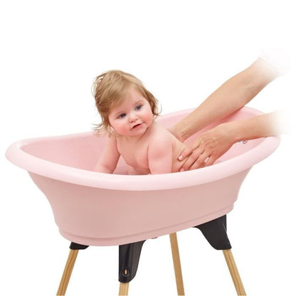 Pack baignoire THERMOBABY VASCO 5 en 1 Rose poudre - Fabriqué en France