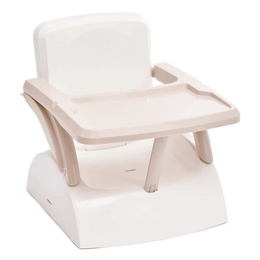 Rehausseur de chaise enfant 2 en 1 THERMOBABY YEEHOP - 6-18 mois - Harnais sécurité 3 points - Tablette amovible - Marron glacé