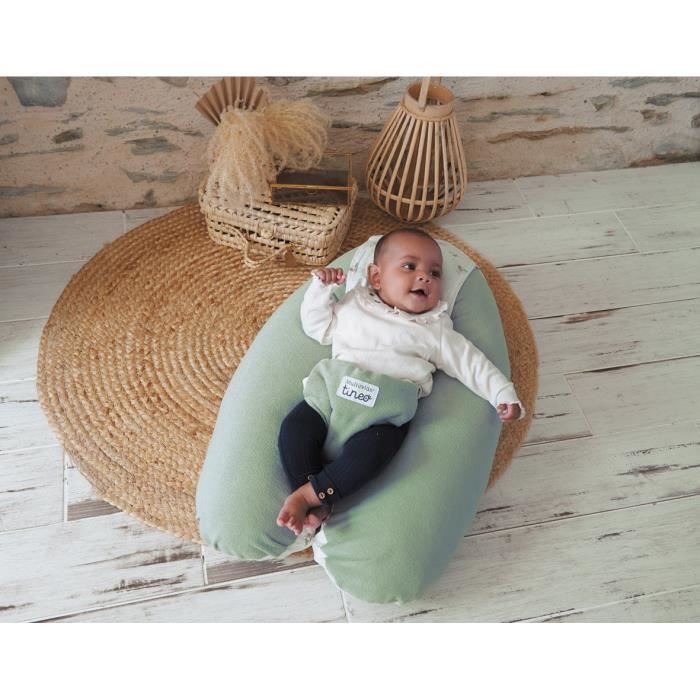 Coussin d'allaitement Multirelax éponge vert TINEO