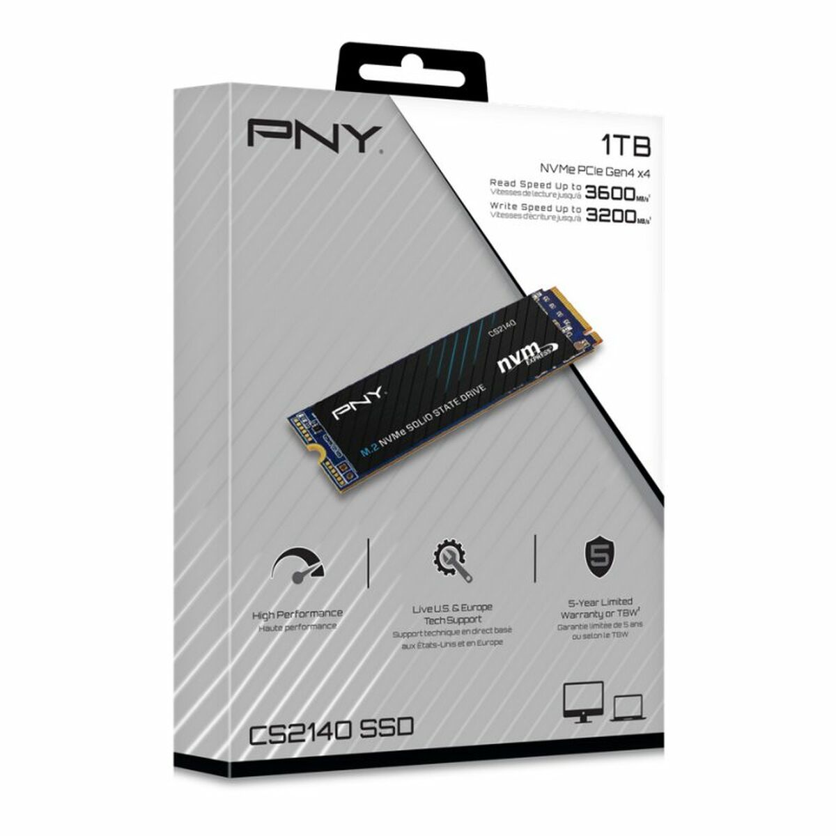 Disque dur PNY CS2140 1 TB SSD