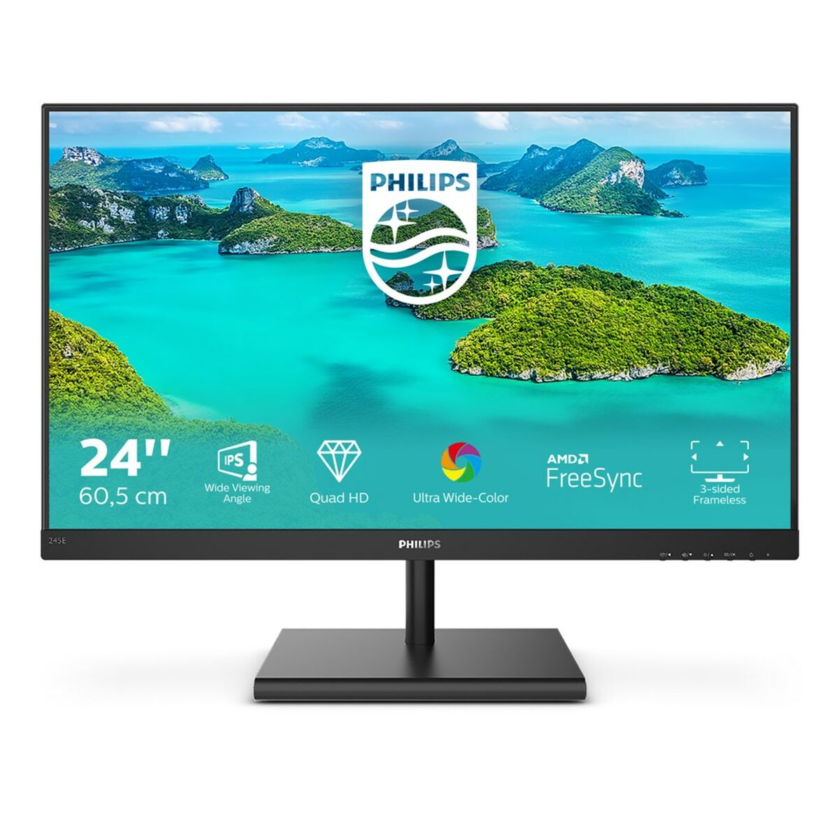 Écran Philips 245E1S/00 23,8" IPS LCD Flicker free 75 Hz 50-60  Hz