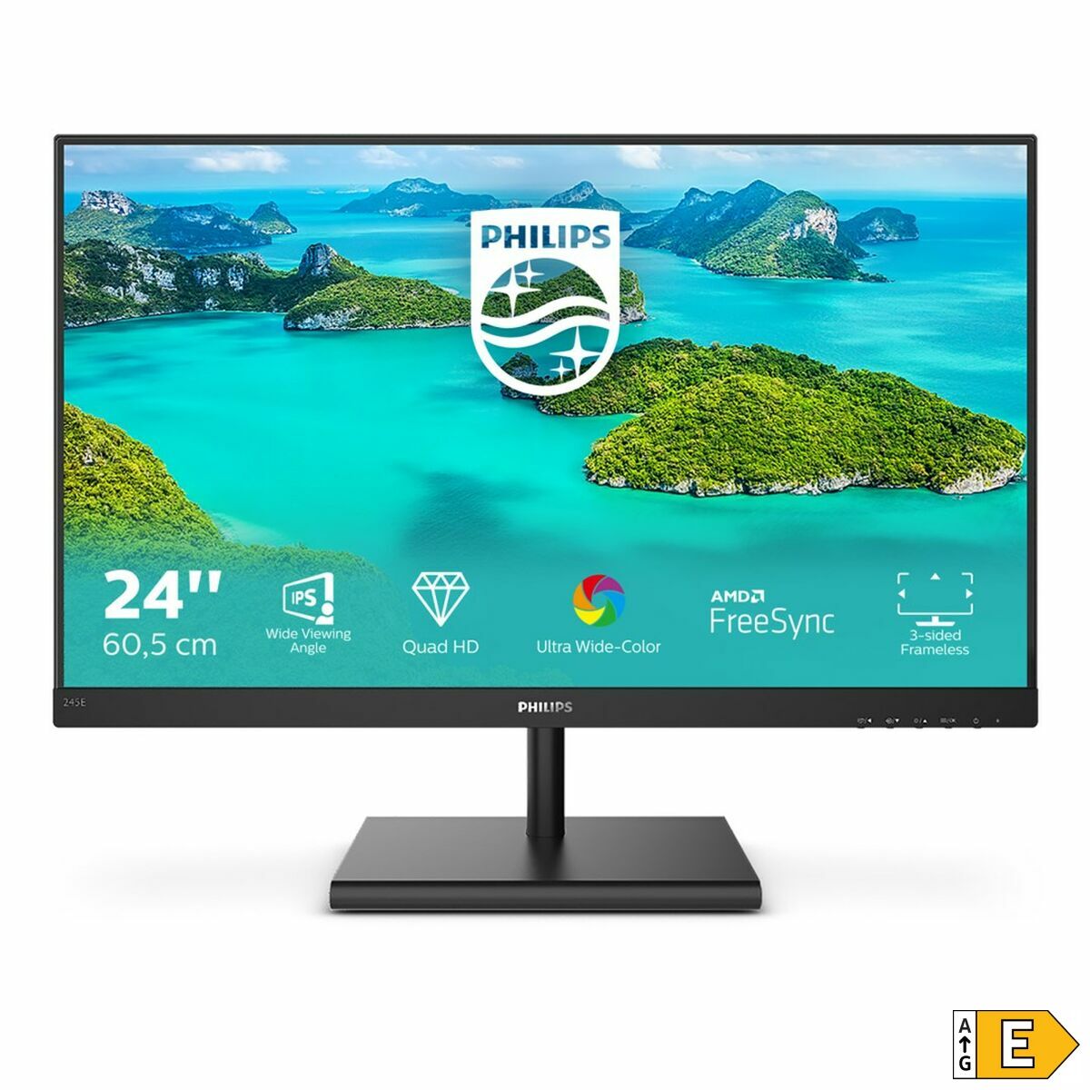 Écran Philips 245E1S/00 23,8" IPS LCD Flicker free 75 Hz 50-60  Hz