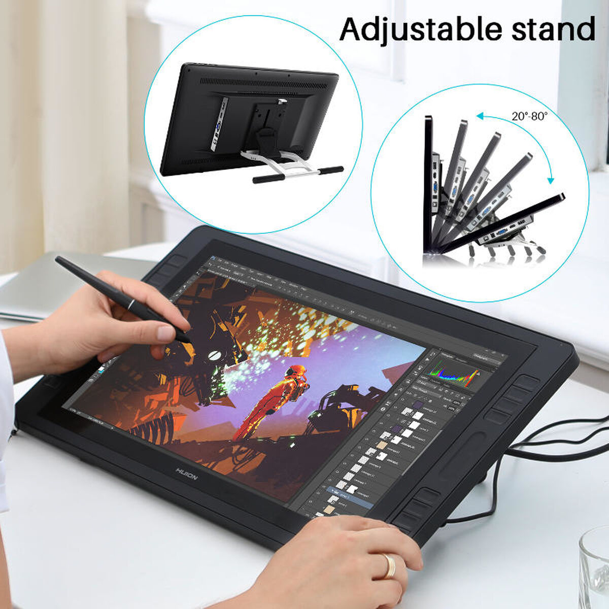 Tablettes graphiques et stylos Huion Kamvas Pro 20