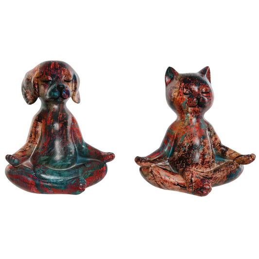 Figurine Décorative Home ESPRIT Multicouleur animaux 20 x 13,5 x 22,5 cm (2 Unités)