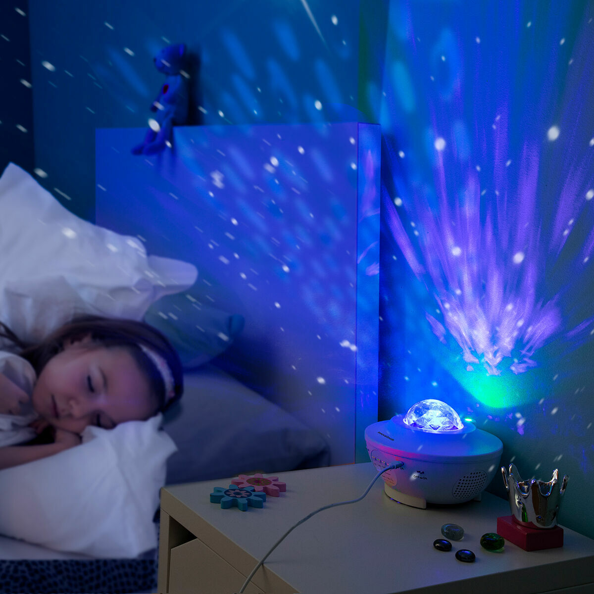 Projecteur d'Étoiles LED et Laser avec Haut-parleur Sedlay InnovaGoods