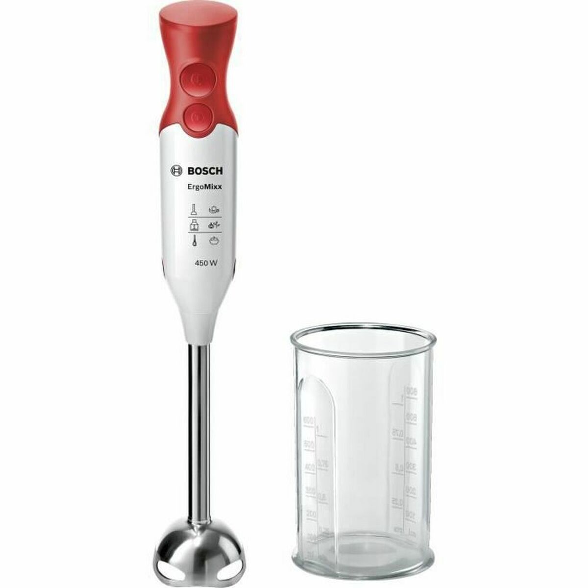 Mixeur plongeant BOSCH 600 ml Blanc