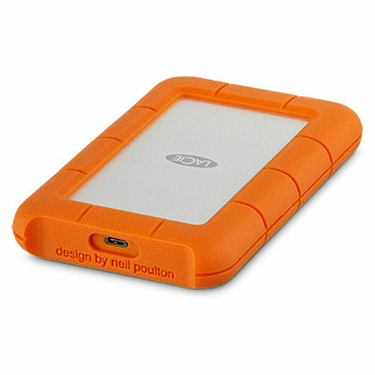 Disque Dur Externe LaCie Rugged USB-C Orange 2 TB SSD HDD