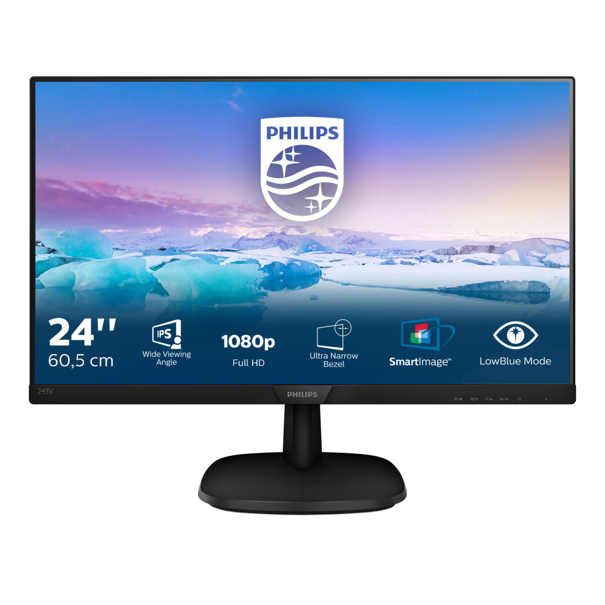 Écran Philips 243V7QDAB/00 23,8" LED IPS Flicker free 50-60  Hz