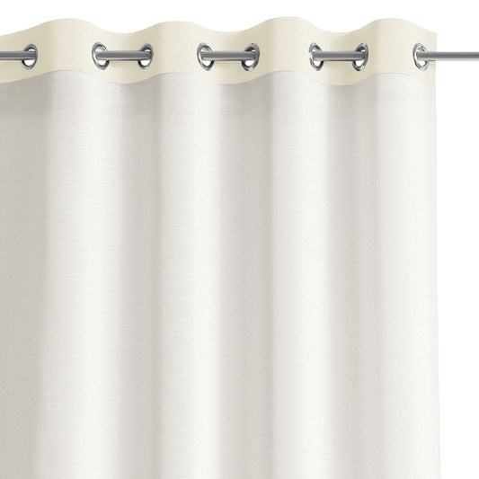 Rideau – voilage IRVETTE couleur blanc anneaux voile_velours 140x270 ameliahome