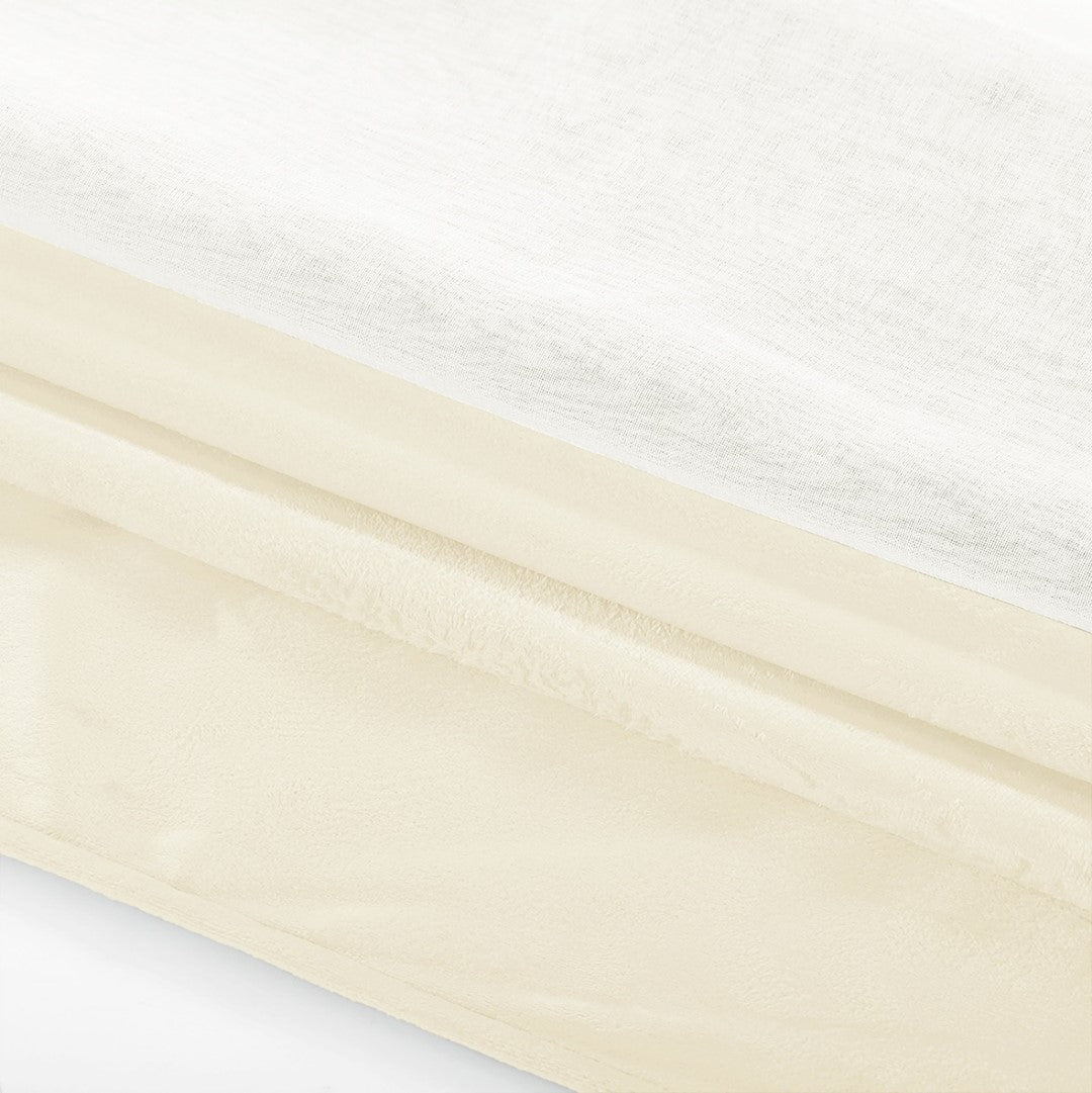 Rideau – voilage IRVETTE couleur blanc anneaux voile_velours 140x270 ameliahome