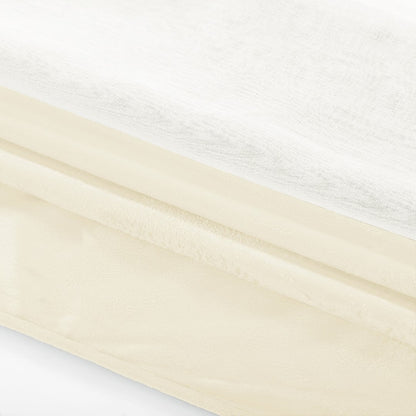 Rideau – voilage IRVETTE couleur blanc anneaux voile_velours 140x270 ameliahome