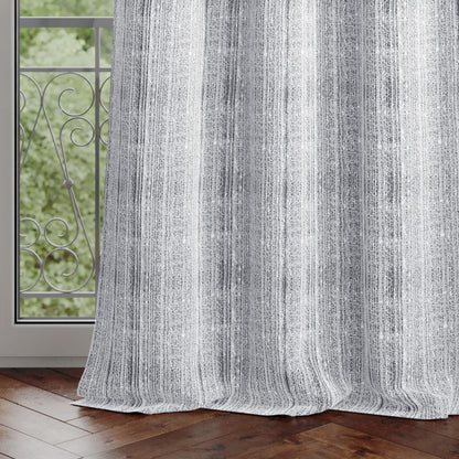 Rideau – voilage TROSSA couleur gris anneaux galons 140x270 ameliahome