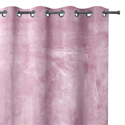 Rideau VELVET couleur brossage style classique oeillets d'argent velours 140x270 ameliahome