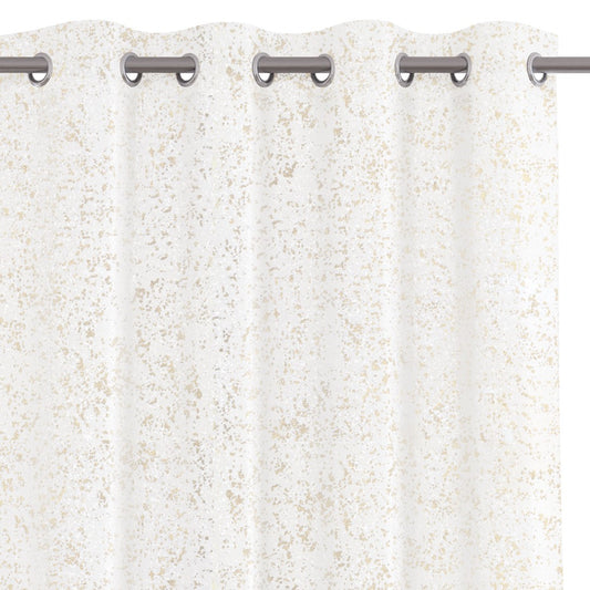 Rideau – voilage SAND couleur blanc imprimé anneaux voile 140x270 ameliahome