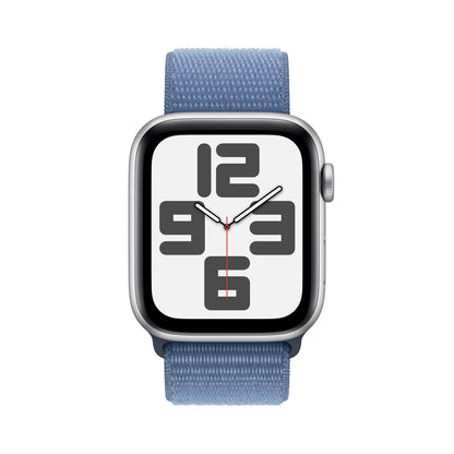 Montre intelligente Apple Watch SE Bleu Argenté 44 mm